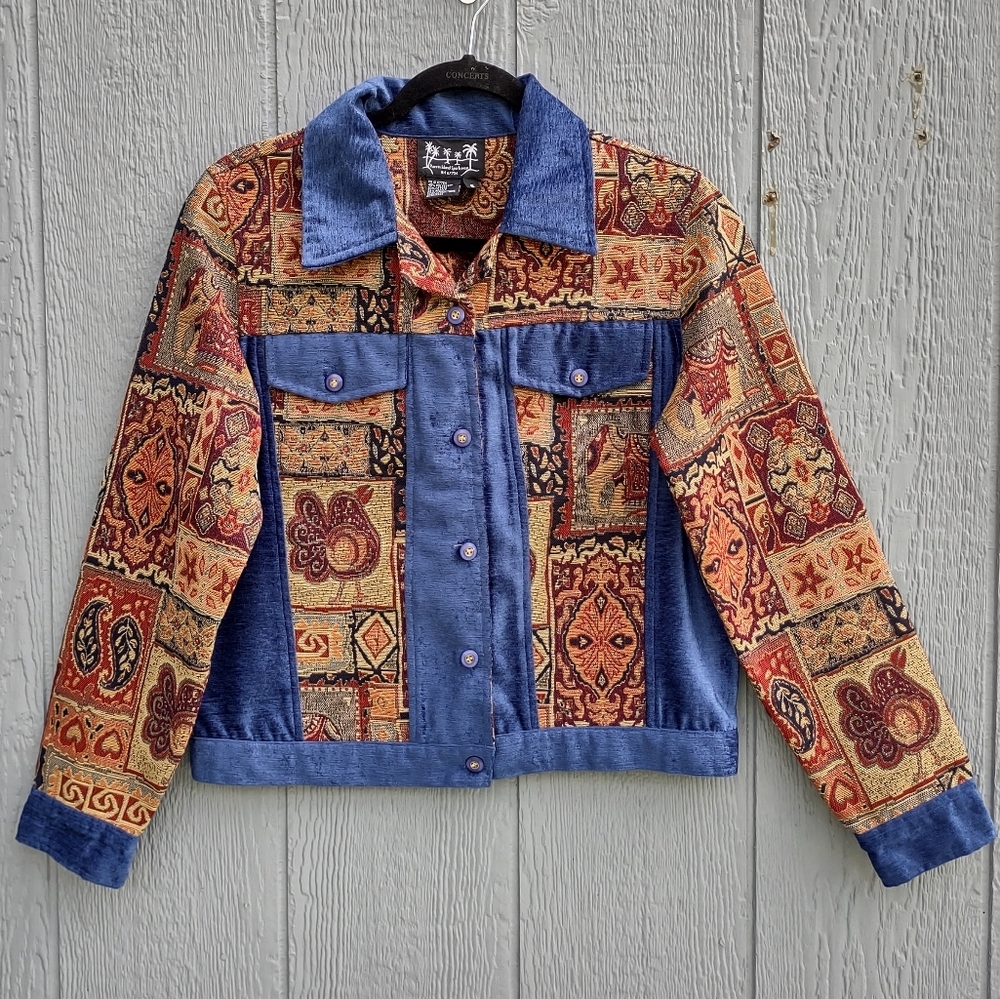 Puffin Island Sportswear Jacquard‎ Jacket Small